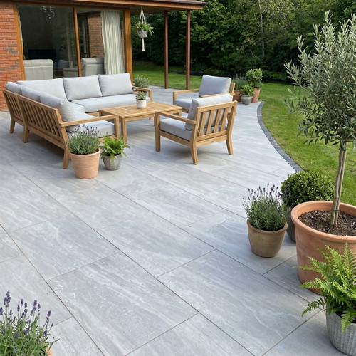 Kandla grey porcelain paving - kandla,