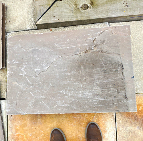 Grey stone patio - grey, /