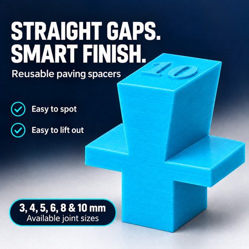 Paving slab spacers reusable - paving,