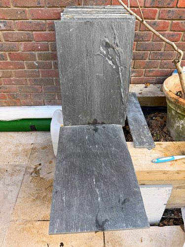Rectangular stone paving slab - stone,